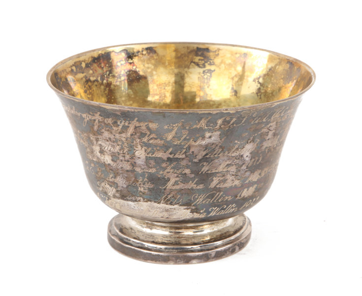 Såsskål, silver, sengustaviansk, 1808