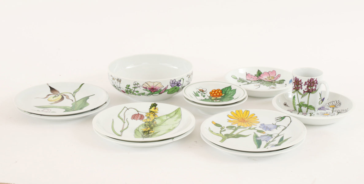 Servisdelar 12st, "Midsommar", Marguerite Walfridsson för IKEA