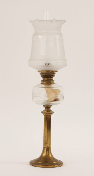 Bordsfotogenlampa, omkring år 1900