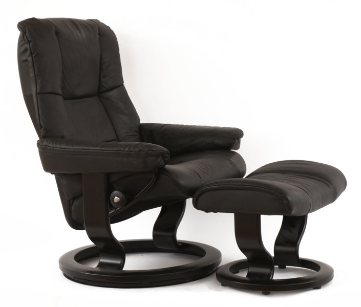 Fåtölj med fotpall, "Stressless", Ekornes, Norge