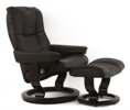 Fåtölj med fotpall, "Stressless", Ekornes, Norge