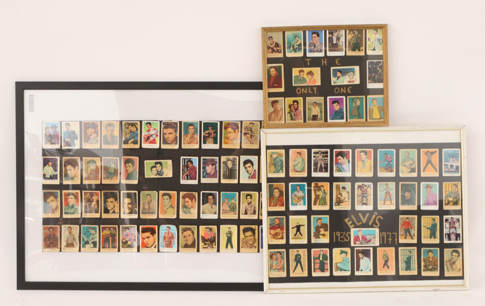 Inramade samlarbilder på Elvis Presley