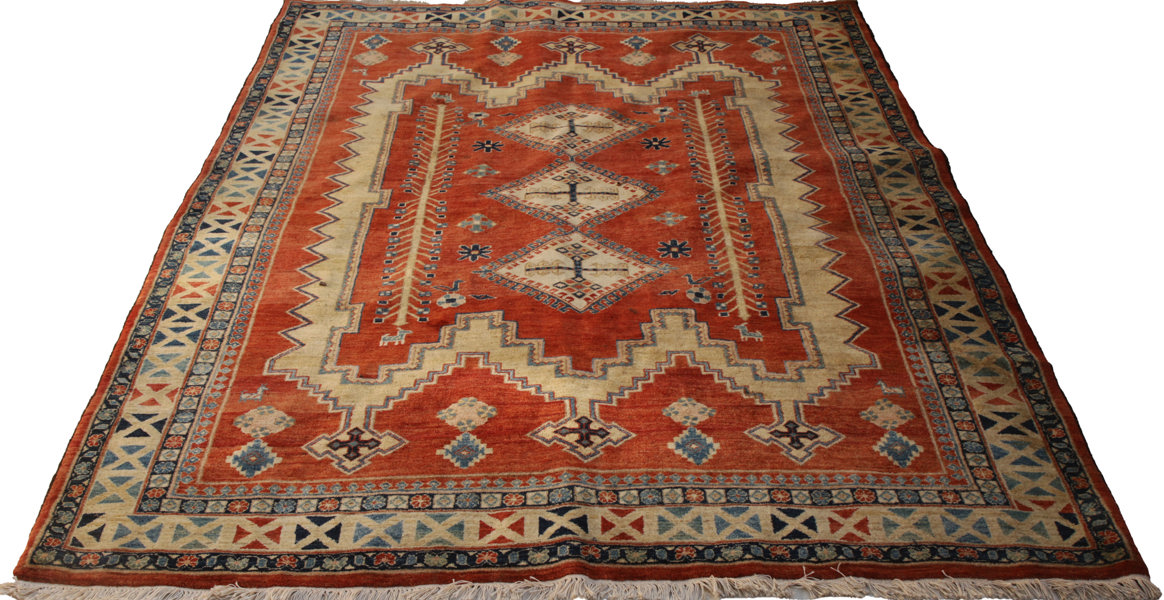 Handknuten matta, orientalisk