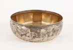 Skål i silver, daterad 1916