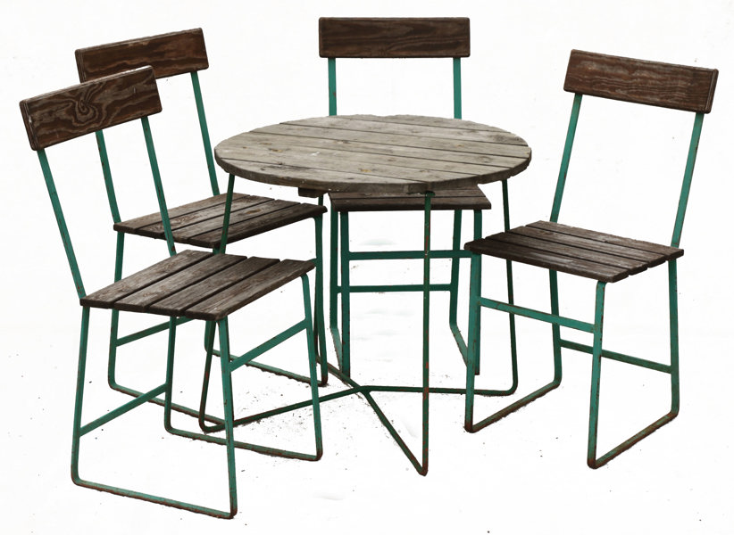 Trädgårdsmöblemang 5 delar, Grythyttan, 1950/60-tal