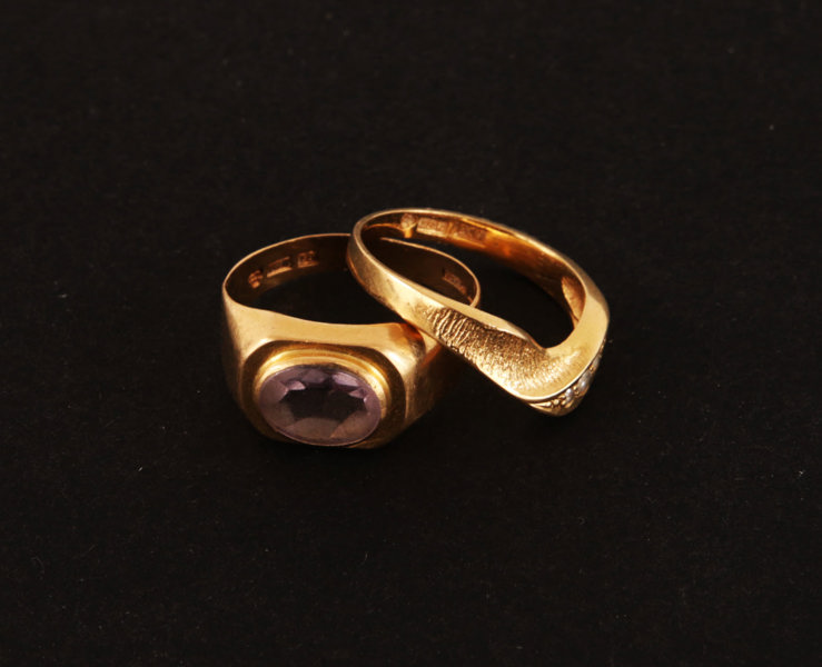 Ringar 2st, 18k