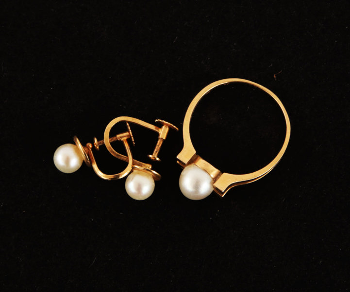 Smycken 3 delar, 18k