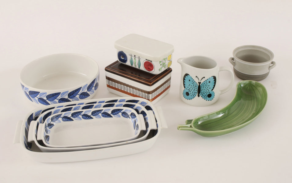 Porslin och keramik 9 delar