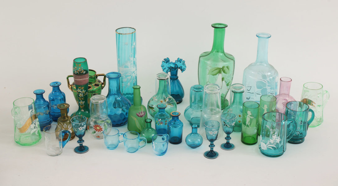 Parti glas, omkring år 1900