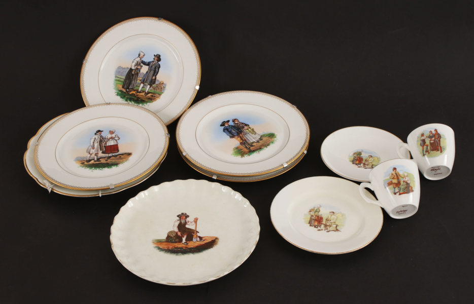 Porslin 8 delar, "Ett år i Sverige", Rörstrand