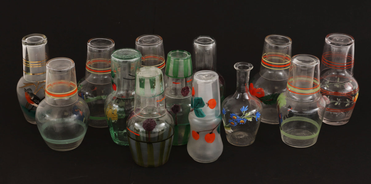 Vattenkaraffer 13st, tidigt 1900-tal