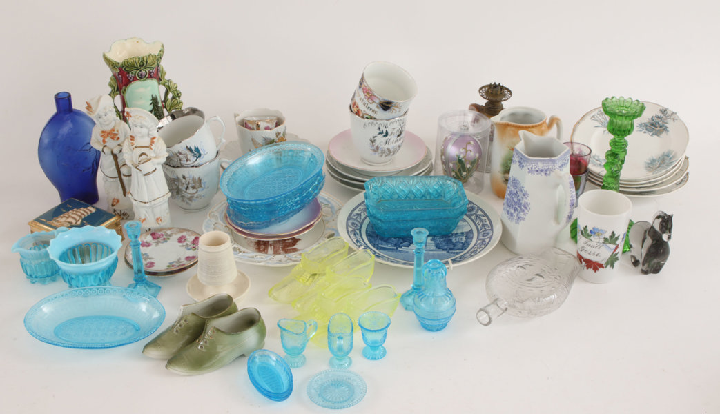 Parti glas och porslin, 18/1900-tal