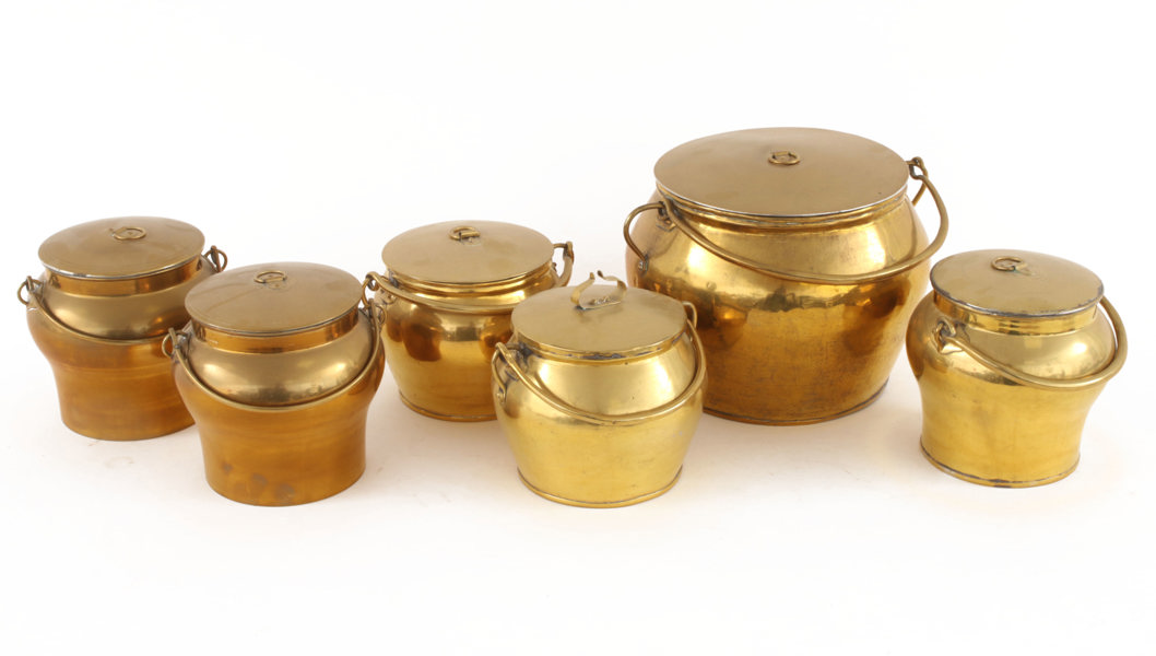 Bulkrukor 6st, mestadels Skultuna, 18/1900-tal