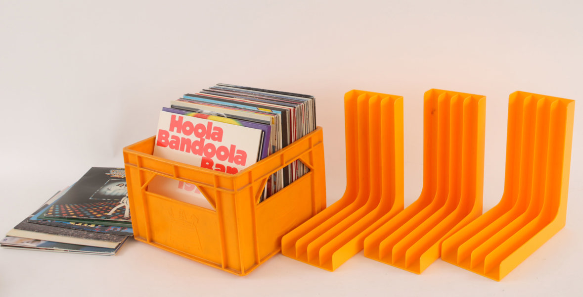 Parti LP-skivor samt ställ 3st