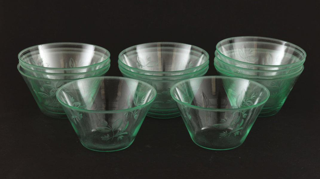 Dessertskålar 12st, 1900-talets första hälft