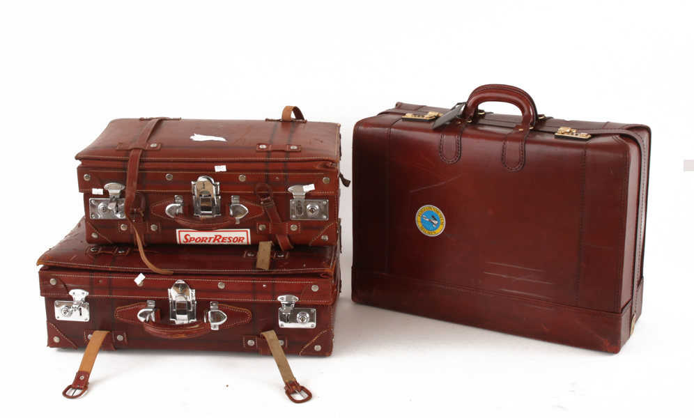 Resväskor 3st, 1900-talets andra hälft