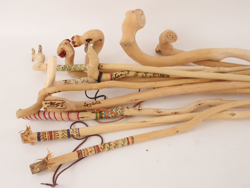 Käppar och vandringsstavar 12st