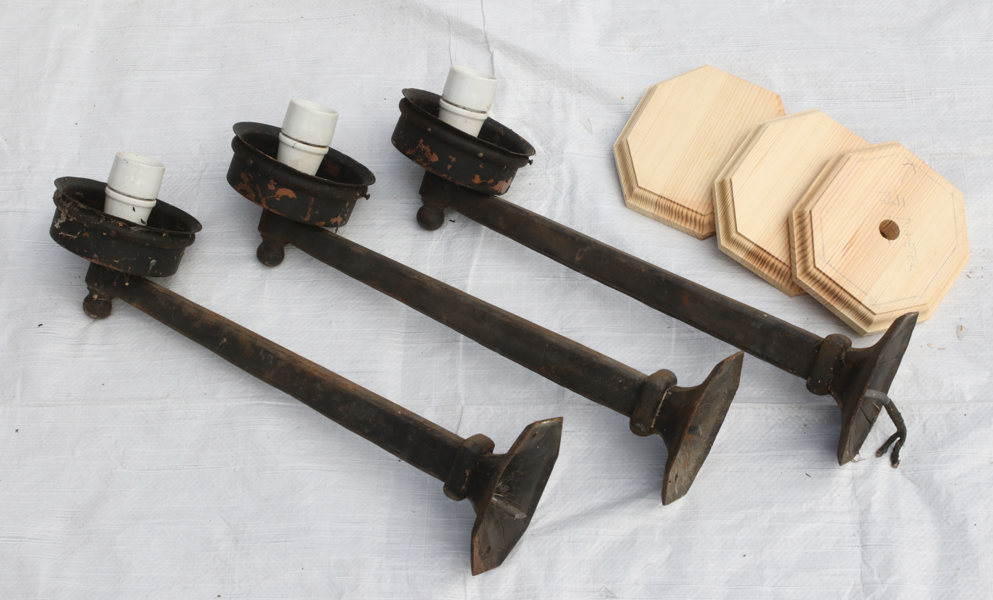 Fasadlampor 3st, 1900-talets början