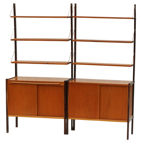 Bokhyllor ett par, 1950/60-tal