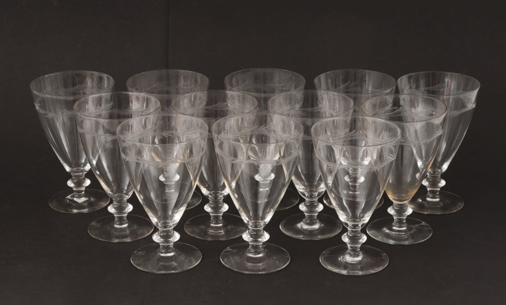 Vinglas 12st, 1900-talets första hälft