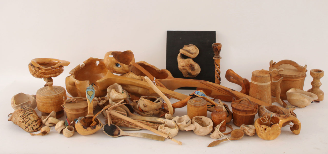 Stort parti träarbeten