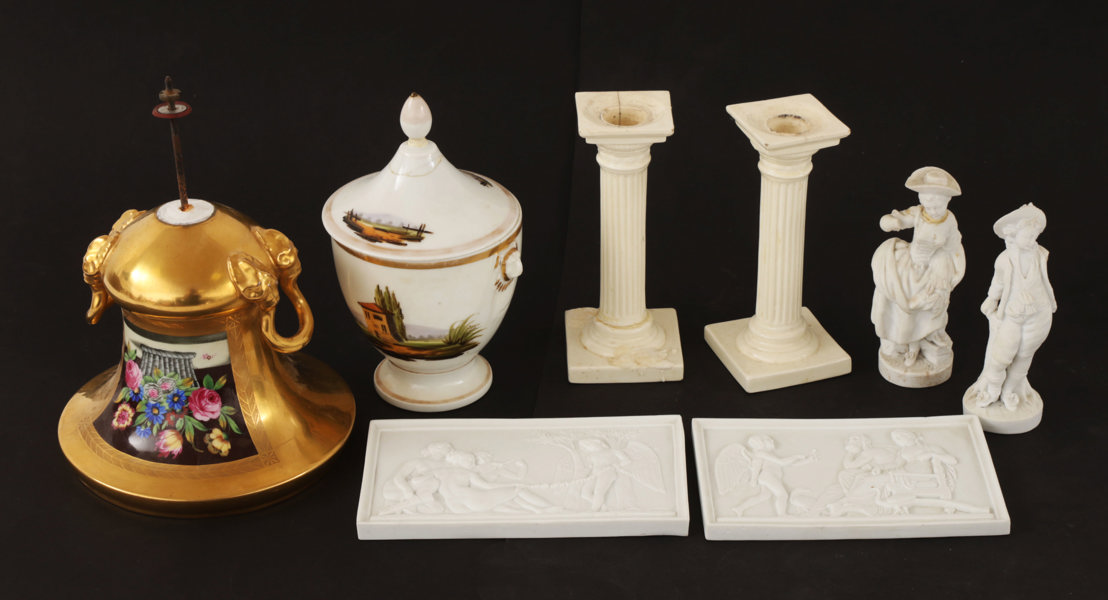 Antik keramik och porslin 8 delar