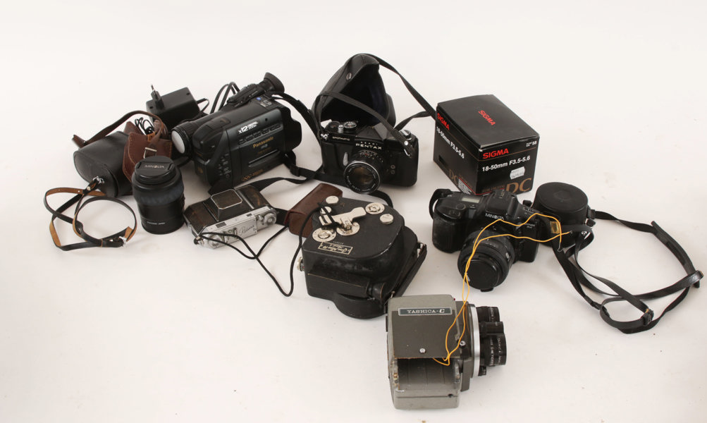 Parti kameror, filmkameror, m.m.