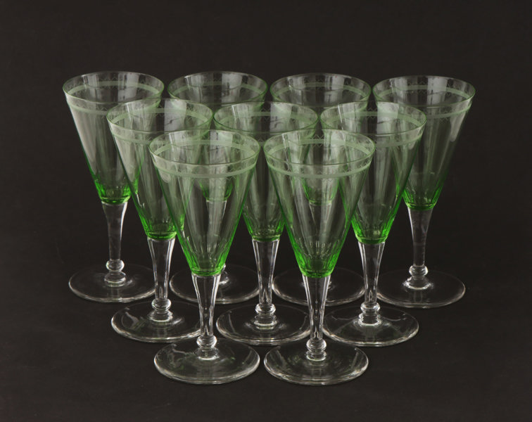 Vitvinsglas 9st, 1900-talets första hälft