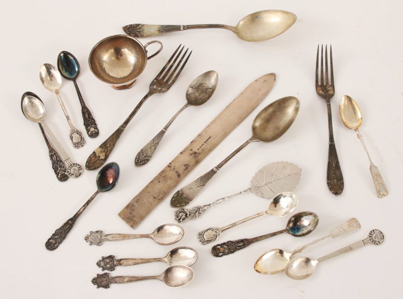 Parti silverföremål