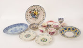 Parti porslin och keramik, mestadels 1800-tal