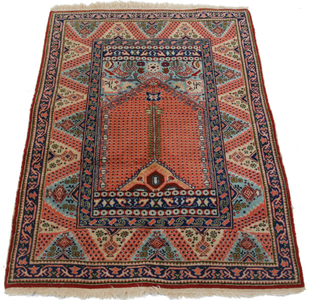 Handknuten matta, orientalisk