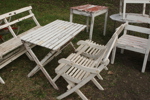 Trädgårdsmöbler 10 delar, bl.a. 1900-talets första hälft