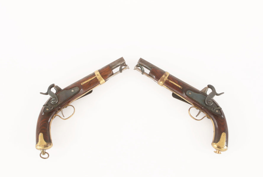 Slaglåspistoler ett par, 1800-tal