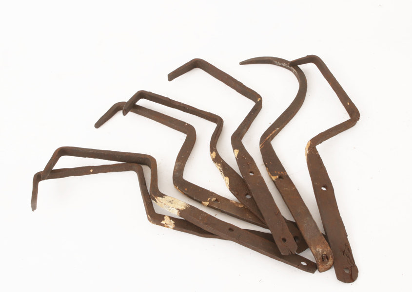 Smideshängare 7st, 1800-tal