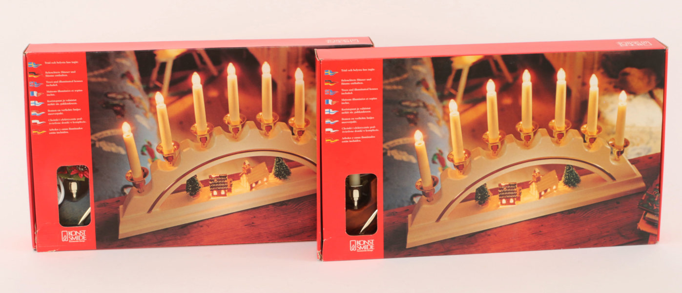 Elljusstakar 2st, Konst Smide