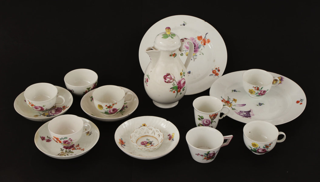 Parti porslin, 17/1800-tal