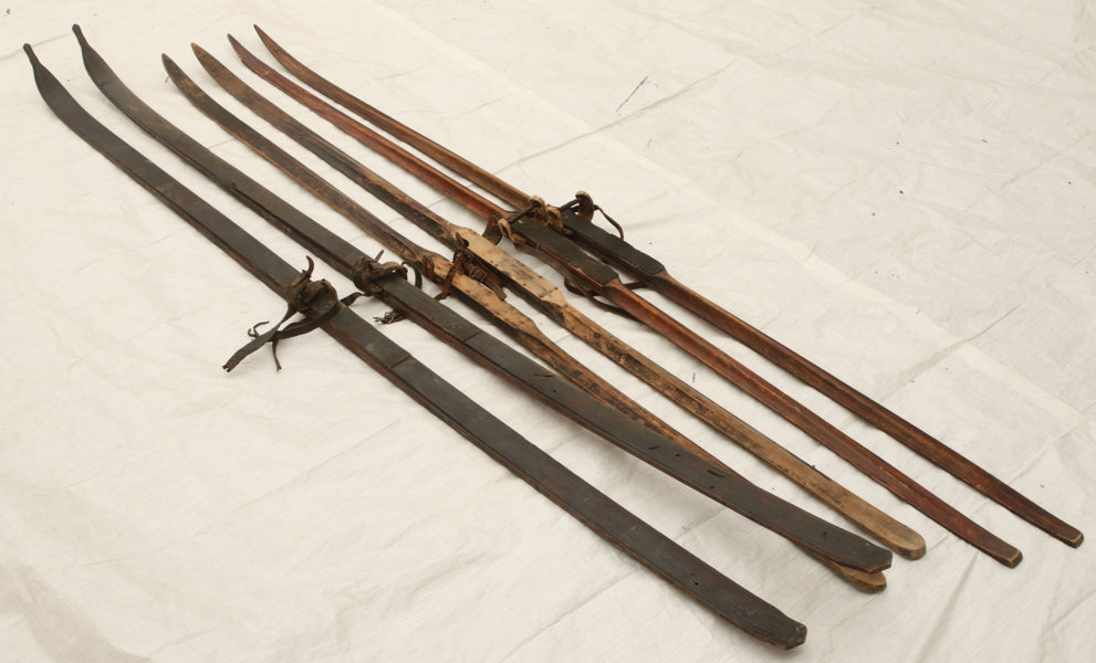 Skidor 3 par, 18/1900-tal