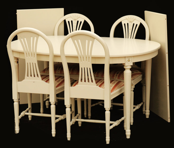 Matsalsmöblemang 5 delar, gustaviansk stil, 1900-tal