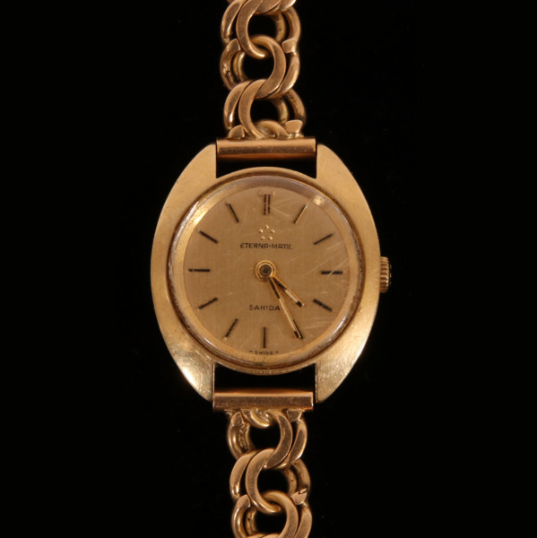 Damarmbandsur, Eterna-Matic, Sahida, 18k