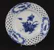 Tallrik, "Blå blomster", Royal Copenhagen, Danmark