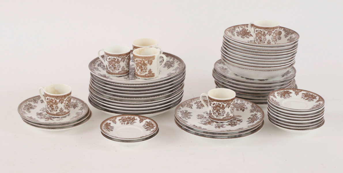 Mat- och kaffeservisdelar, "Fasan", Old Gustavsberg