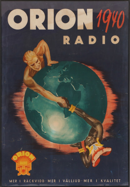 Affisch, Orion Radio, 1940