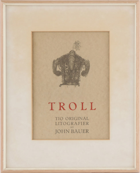 Förblad till mappen "Troll", John Bauer