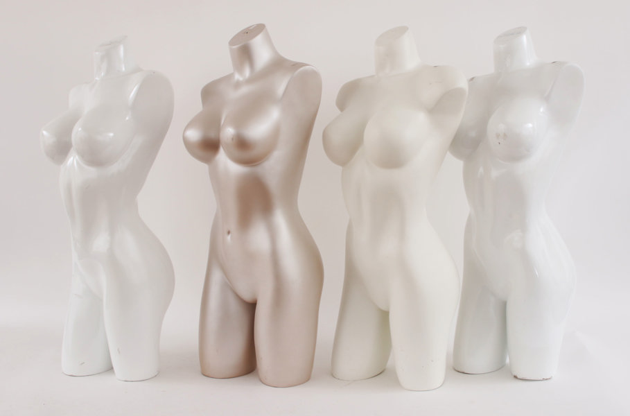 Skyltdockor 4st, 1900-talets andra hälft