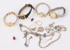 Parti smycken, bl.a. silver