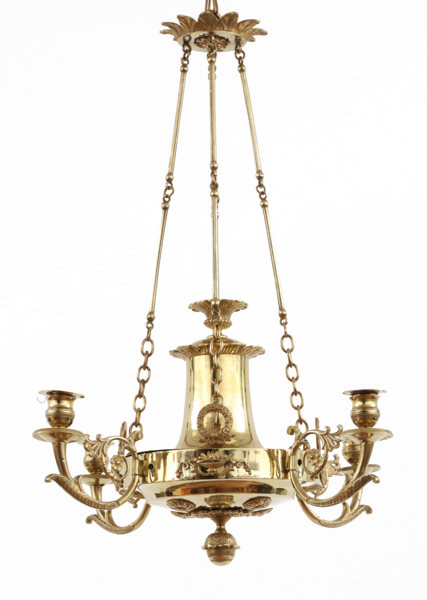 Ljusampel, empirestil, 1800-tal