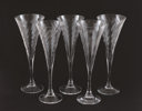 Champagneglas 5st, "Helena", Gunnar Cyrén för Orrefors