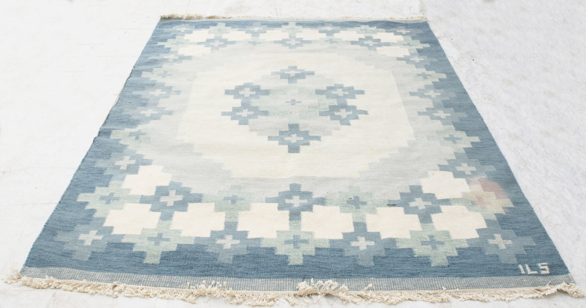 Röllakanmatta, monogramsignerad ILS