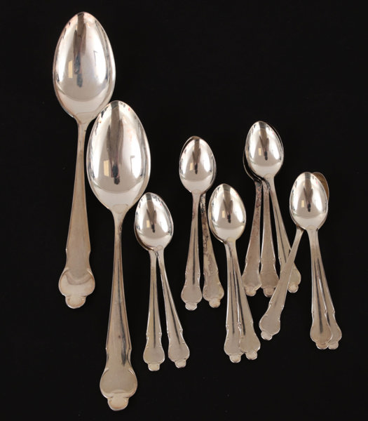 Bestickservisdelar, silver, "Disa", MGAB