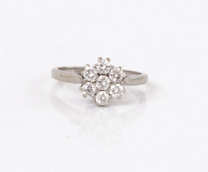 Ring i 18k vitguld